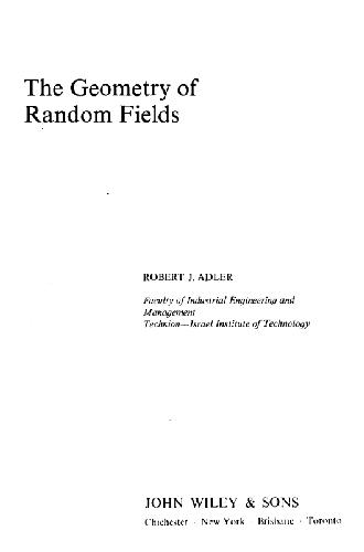 The geometry of random fields