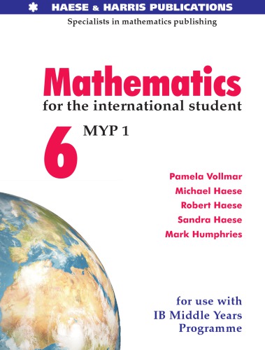 Mathematics for the International Student: Year 6 IB MYP 1
