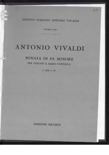 Sonata in fa minore