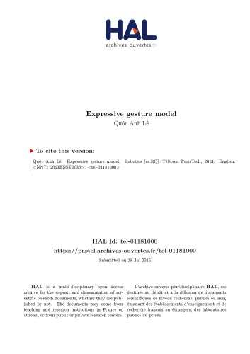 Modèles de gestes expressifs