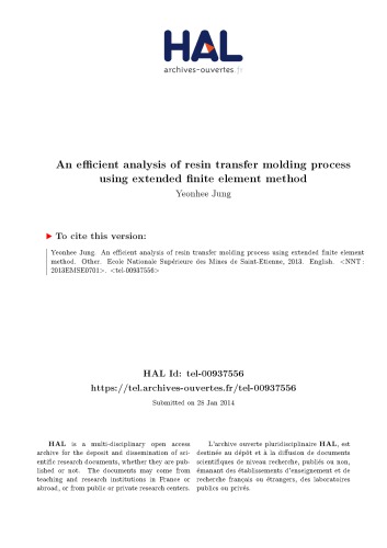 Une analyse efficace du procédé RTM à l’aide de la méthode XFEM