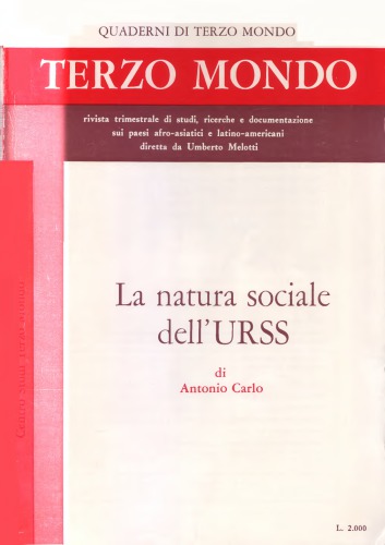 La natura sociale dell’URSS