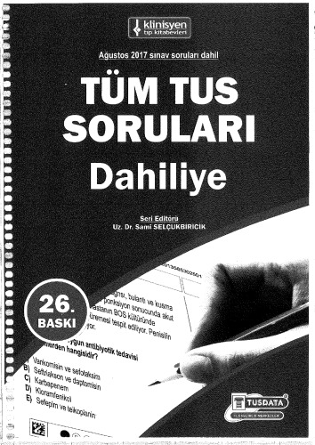 Tüm Tus Soruları Dahiliye Soruları