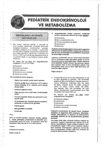 Pediatri Soruları Kitabı