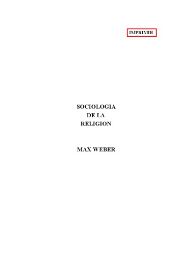 Sociología de la religión