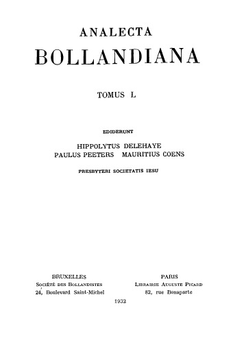 Analecta Bollandiana