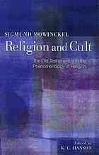 Religion and cult : the Old Testament and the phenomenology of religion