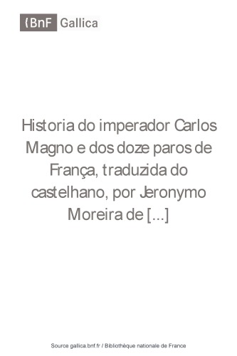 História do Imperador Carlos Magno e dos Doze Pares de França