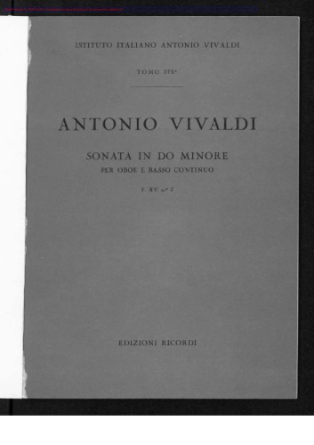 Sonata in do minore. T. 375