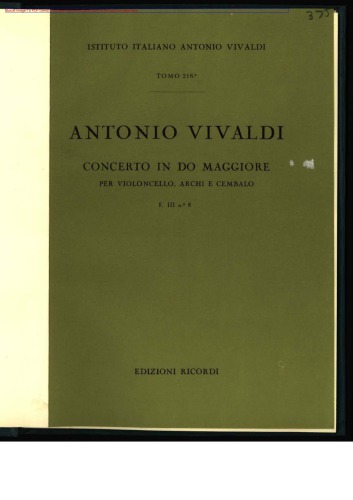 Concerto in do maggiore. T. 218