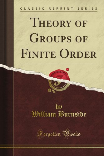 Theory of Groups of Finite Order