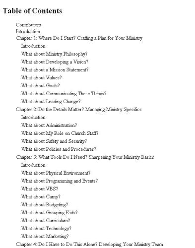 What about Kids Ministry?: Practical Answers to Questions about Kids Ministry