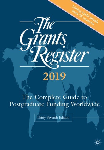 The Grants Register 2019