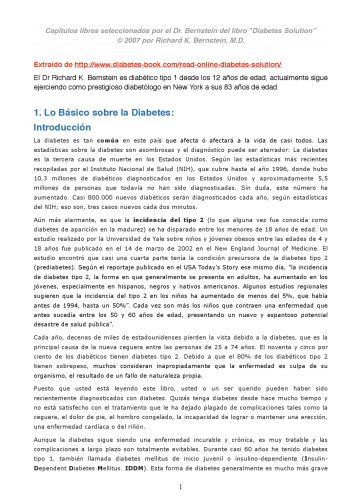Capítulo 1. Diabetes Solution Bernstein
