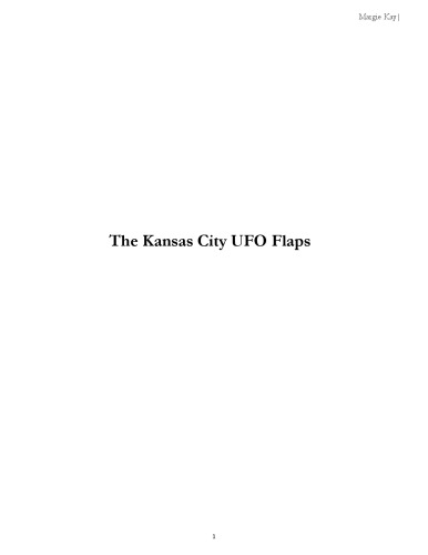 The Kansas City UFO Flaps
