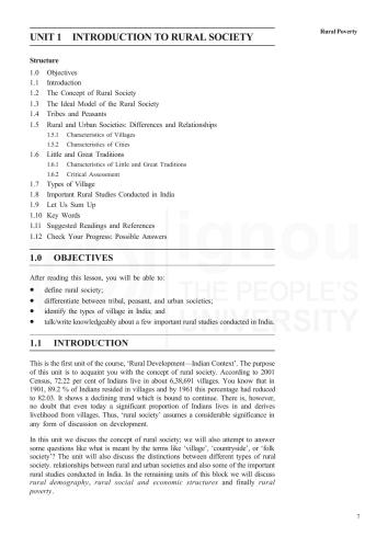Post Graduate Diploma Programme in Rural Development (PGDRD)