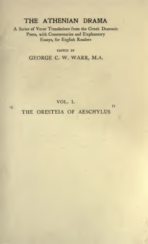 THE ORESTEIA OF AESCHYLUS