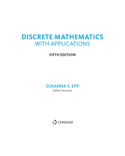 Discrete Mathematics with Applications [5th ed.] (without the photoportraits)