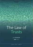 Law of trusts.