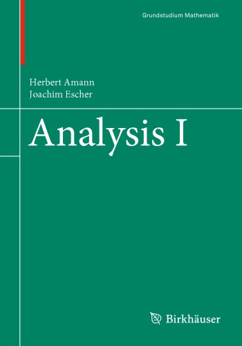 Analysis I