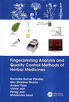 Fingerprinting analysis and quality control methods of herbal medicines