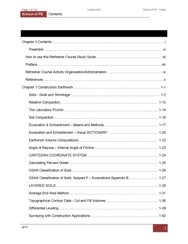 School of PE - Civil Engineering PE Exam - Breath and Depth