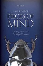 Pieces of Mind: The Proper Domain of Psychological Predicates