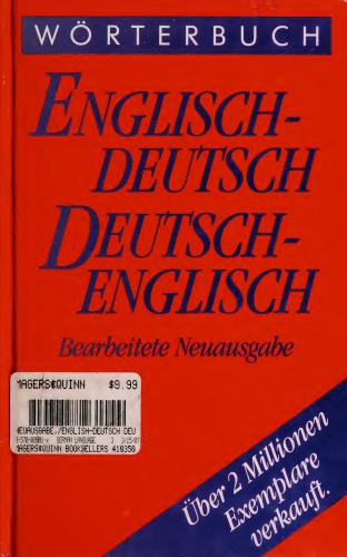 Wörterbuch Englisch-Deutsch - Deutsch-Englisch