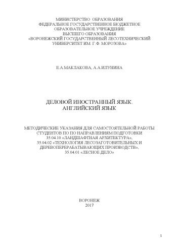 Деловой иностранный язык.Английский язык