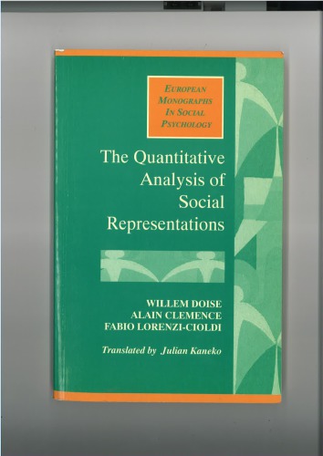 The quantitative analysis of social representations