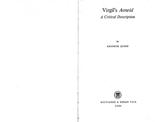 Virgil’s Aeneid: A Critical Description