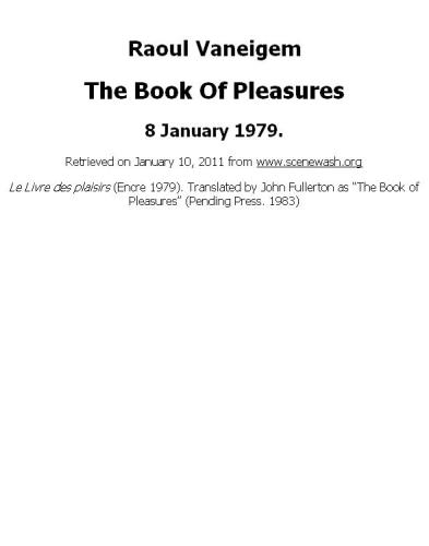 The Book Of Pleasures