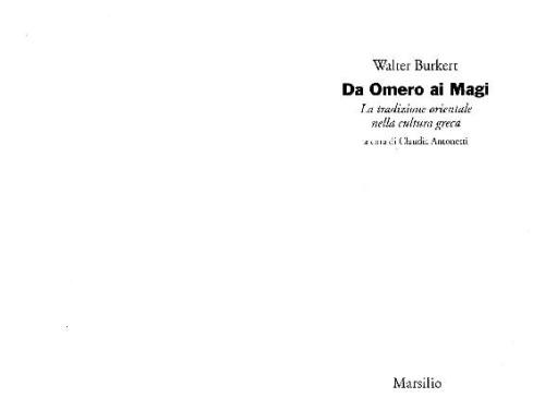 Da Omero ai Magi
