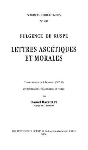 Lettres ascétiques et morales