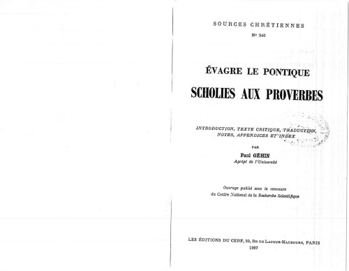 Scholies aux Proverbes