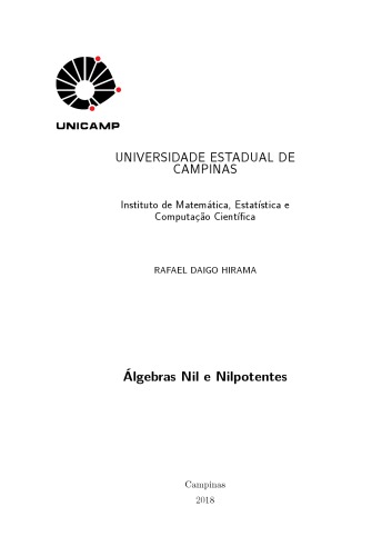 Álgebras Nil e Nilpotentes