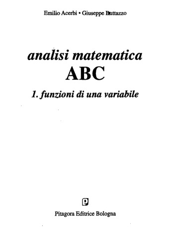 Analisi matematica ABC_ 1