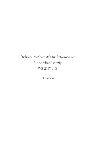 Diskrete Mathematik für Informatiker