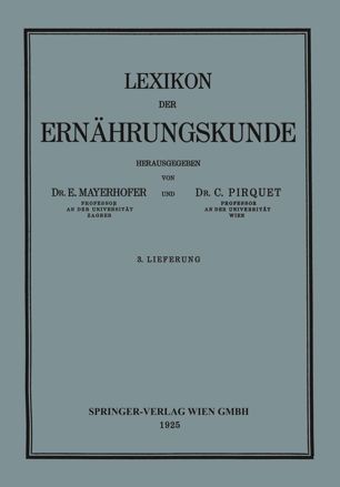 Lexikon der Ernährungskunde
