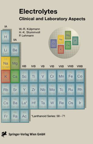 Electrolytes, Acid-Base Balance and Blood Gases: Clinical and Laboratory Aspects