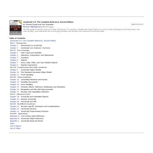 JavaScript 2.0: the complete reference