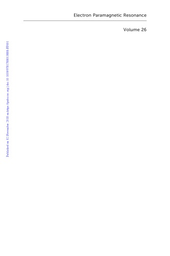 Electron paramagnetic resonance. Volume 26