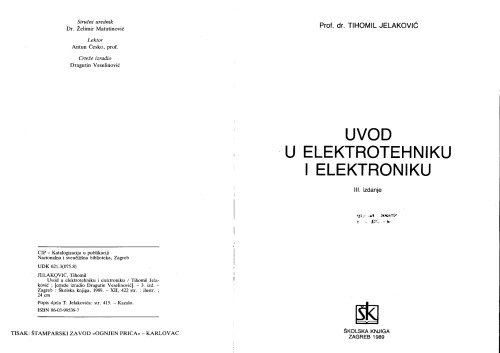 Uvod u elektrotehniku i elektroniku