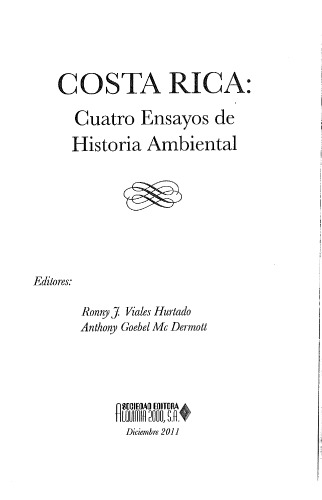 Costa Rica: cuatro ensayos de historia ambiental