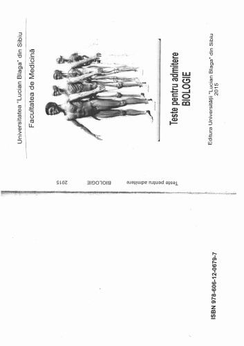 Teste Admitere Biologie Medicina Facultatea Sibiu ULBS