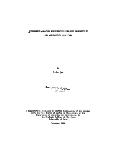 Approximate Analyses Interrelating Pressure Distribution and Axisymmetric Body Form