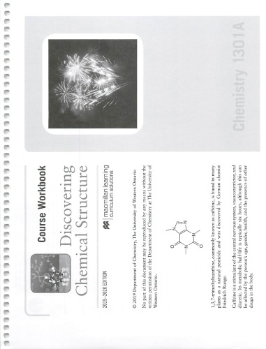 Chemistry 1301A Workbook Chem UWO