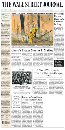 2020 January First Half - Wall Street Journal (WSJ)