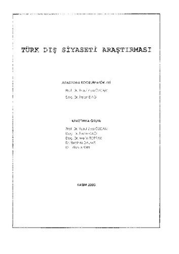Türk dış siyaseti araştırması