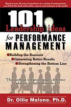 101 leadership actions for performance management